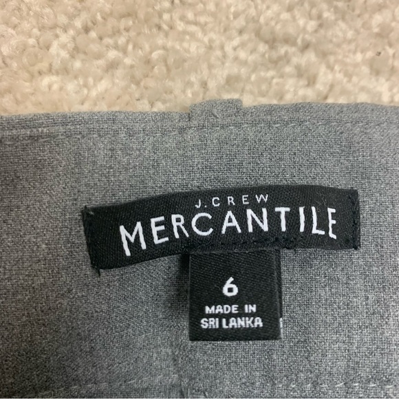 J. Crew gray mercantile pants Sz 6 - Picture 5 of 11